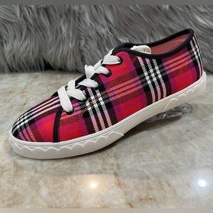 Kate Spade New York Women’s Vale Pink Multi Plaid Sneakers. Size 6B. New
